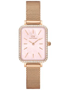 Daniel Wellington Quadro 20x26 Rosegold Mesh Pink DW00100669
