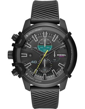 Diesel Griffed Black silicone Chronograph DZ4520