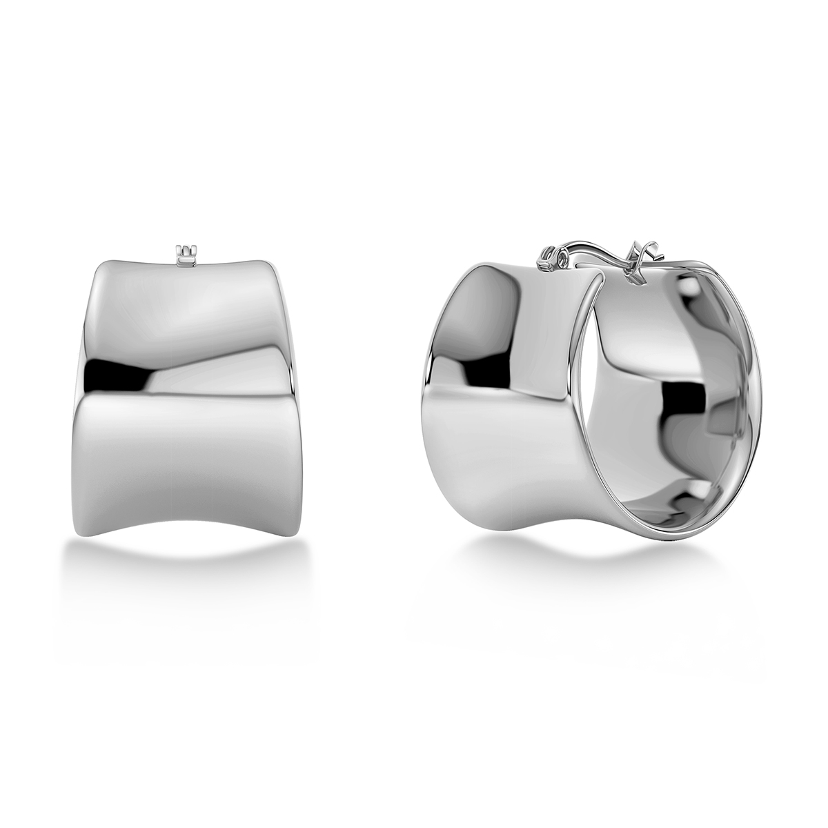 Edblad Cane Hoops L Steel korvarenkaat 129396