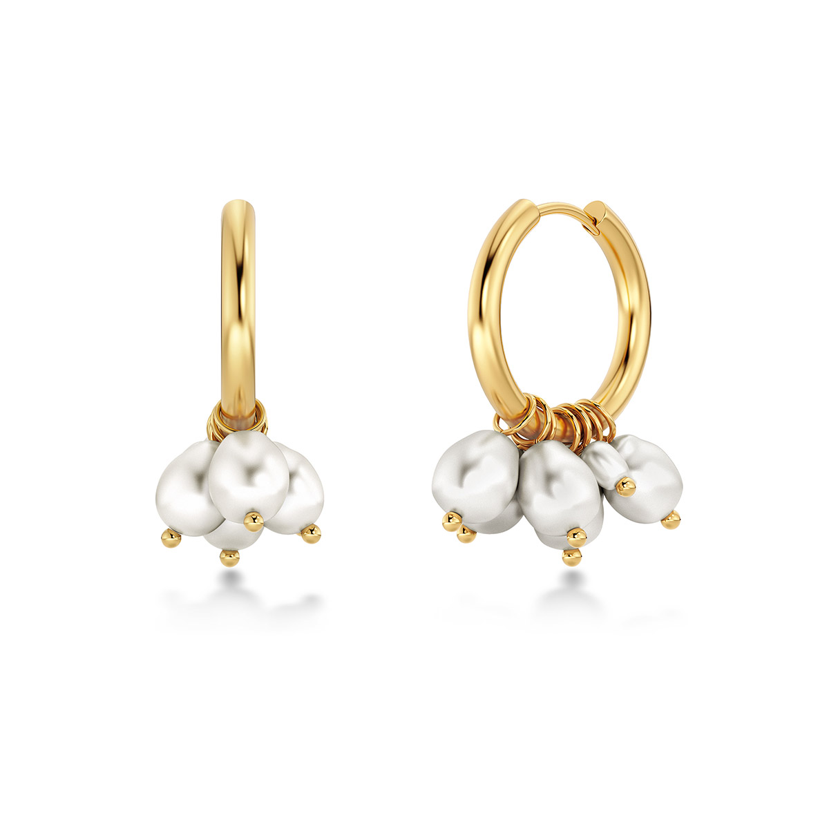 Edblad Pearl signet korvarenkaat kullanväriset 127828