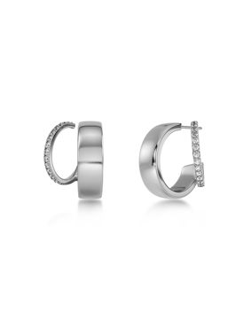 Edblad Plié Hoops Double Steel korvarenkaat 129468