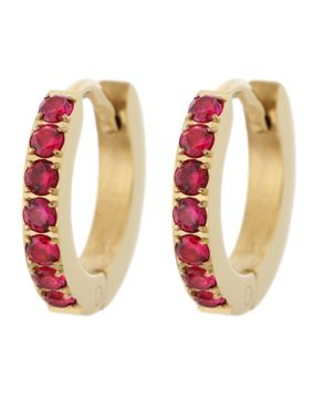 Edblad Sparkle korvarenkaat Red kullanvärinen 126752