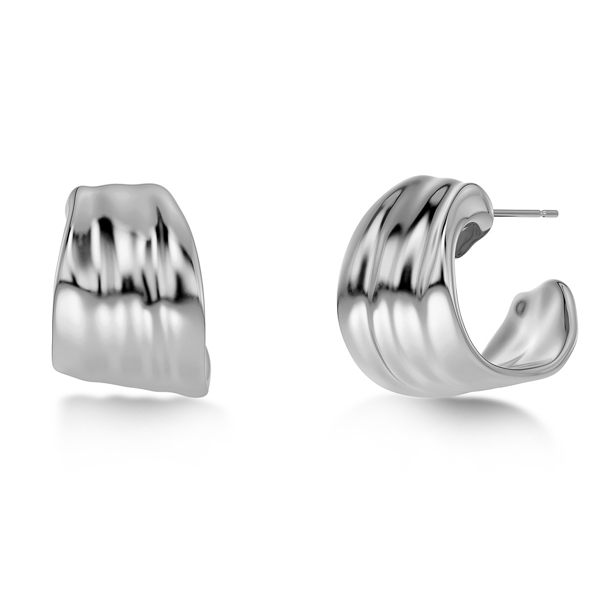 Edblad Tidal korvarenkaat hopeanväriset 128053