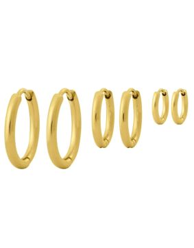 Edblad Triple Pair Hoops korvakorut Gold 125185 korusetti
