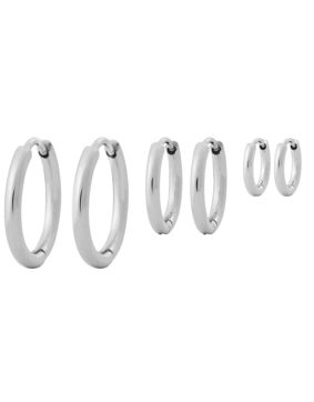 Edblad Triple Pair Hoops korvakorut Steel 125186 korusetti