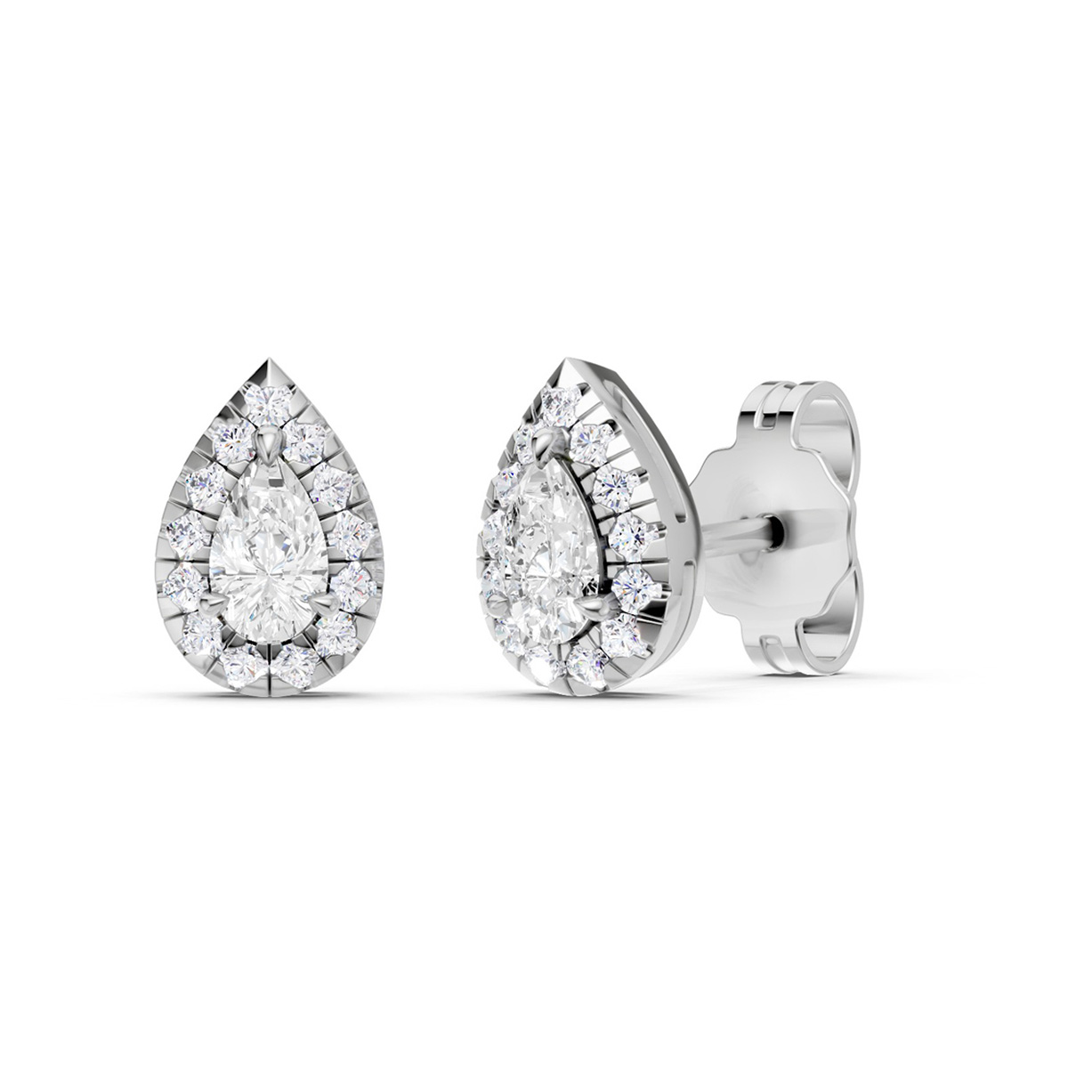 Midem Amsterdam timanttikorvakorut 0.33ct valkokulta
