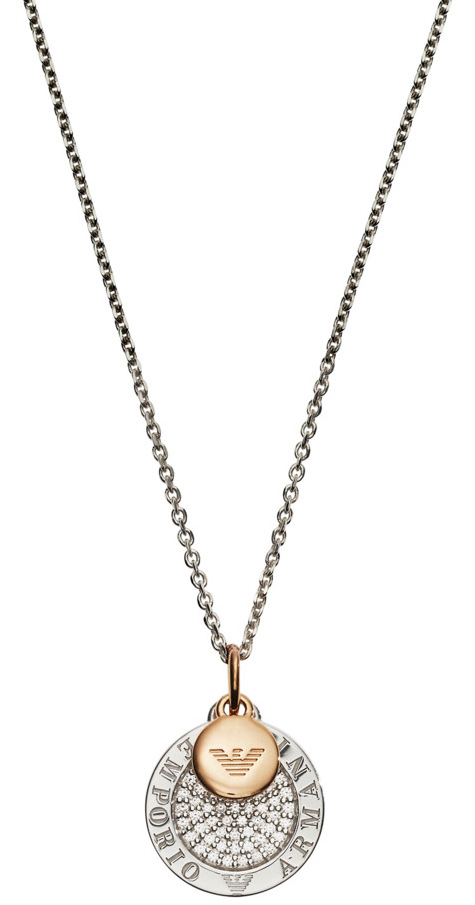 ネックレス・チョーカー EMPORIO ARMANI SS25 NECKLACE (EM002029 AF15811 U6167) Emporio Armani Emporio Armani Pendant Necklace Stainless