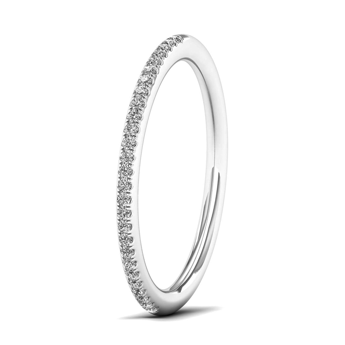 Lykken Elegance rivitimanttisormus valkokulta 0,08 ct-175