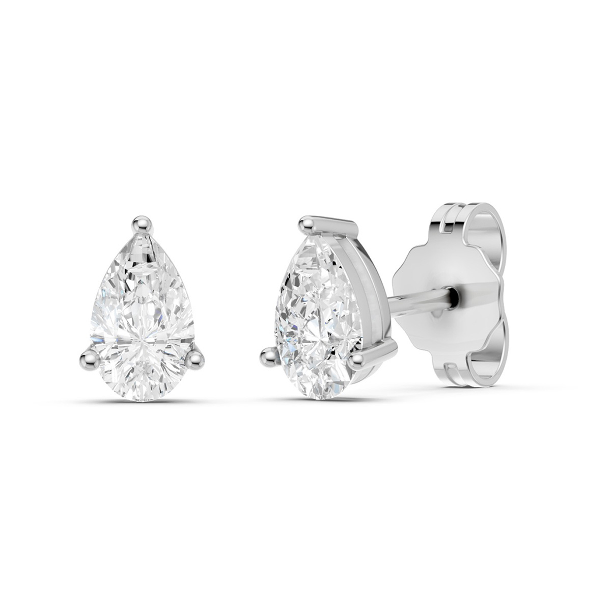 Midem Oslo timanttikorvakorut valkokulta 0.50ct