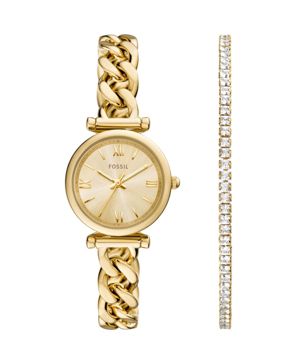Fossil Carlie 3 hand Gold ES5387SET
