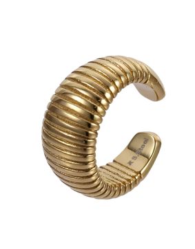 Lykken Trend kullatut kaarevat earcuff teräskorvakorut 12 mm