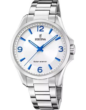 Festina Petite grey silver solar gents miesten kello F20656/1
