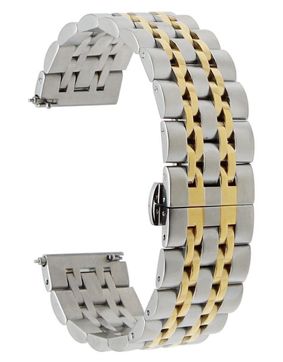 Tiera kaksivärinen ruostumaton teräsranneke pikajousinastoilla