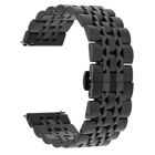 Tiera musta ruostumaton teräsranneke pikajousinastoilla 20 mm