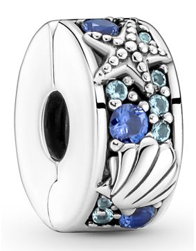 Pandora Moments meritähti ja simpukka lukkopala 791678C01