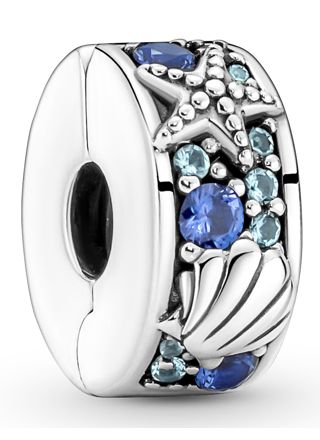 Pandora Moments meritähti ja simpukka lukkopala 791678C01