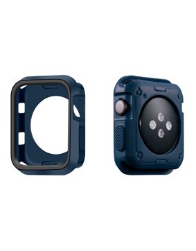 Apple Watch silikoninen suojakuori tummansininen/musta - 4 eri kokoa