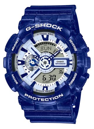 Casio G-Shock Blue and White Pottery Limited Edition GA-110BWP-2AER