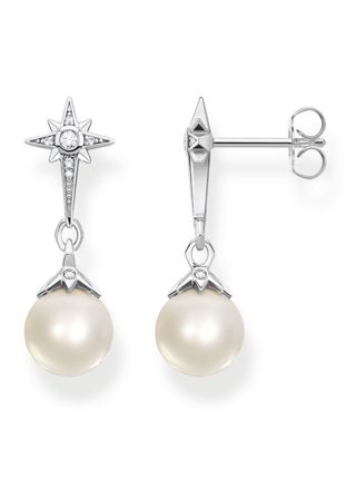 Thomas Sabo pearl star hopea riippuvat korvakorut H2118-167-14