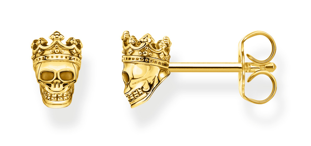 Thomas Sabo korvakorut skull king gold H2163-413-39