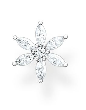 Thomas Sabo korvakoru flower white stones H2196-051-14