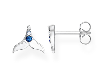 Thomas Sabo tail fin with blue stones korvakorut H2228-644-1