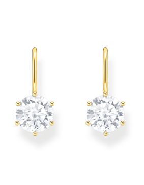 Thomas Sabo large zirconia stone 18-karaatin kullatut korvakorut H2287-414-14