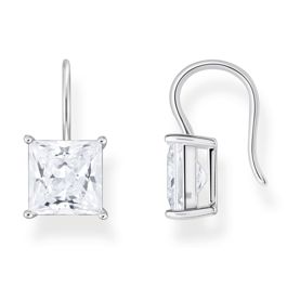 THOMAS SABO Orecchini Pendenti In Argento 925 Riciclato Con Zirconia - Rotondi E Brillanti, Gioielli Eleganti Per Donna