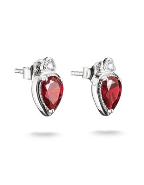 Thomas Sabo ELYNDRA punaiset hopeakorvakorut 12 mm H2333-051-10