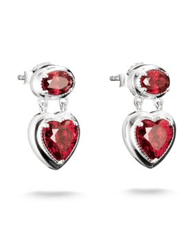 Thomas Sabo ELYNDRA punaiset sydänkorvakorut 18 mm H2340-051-10