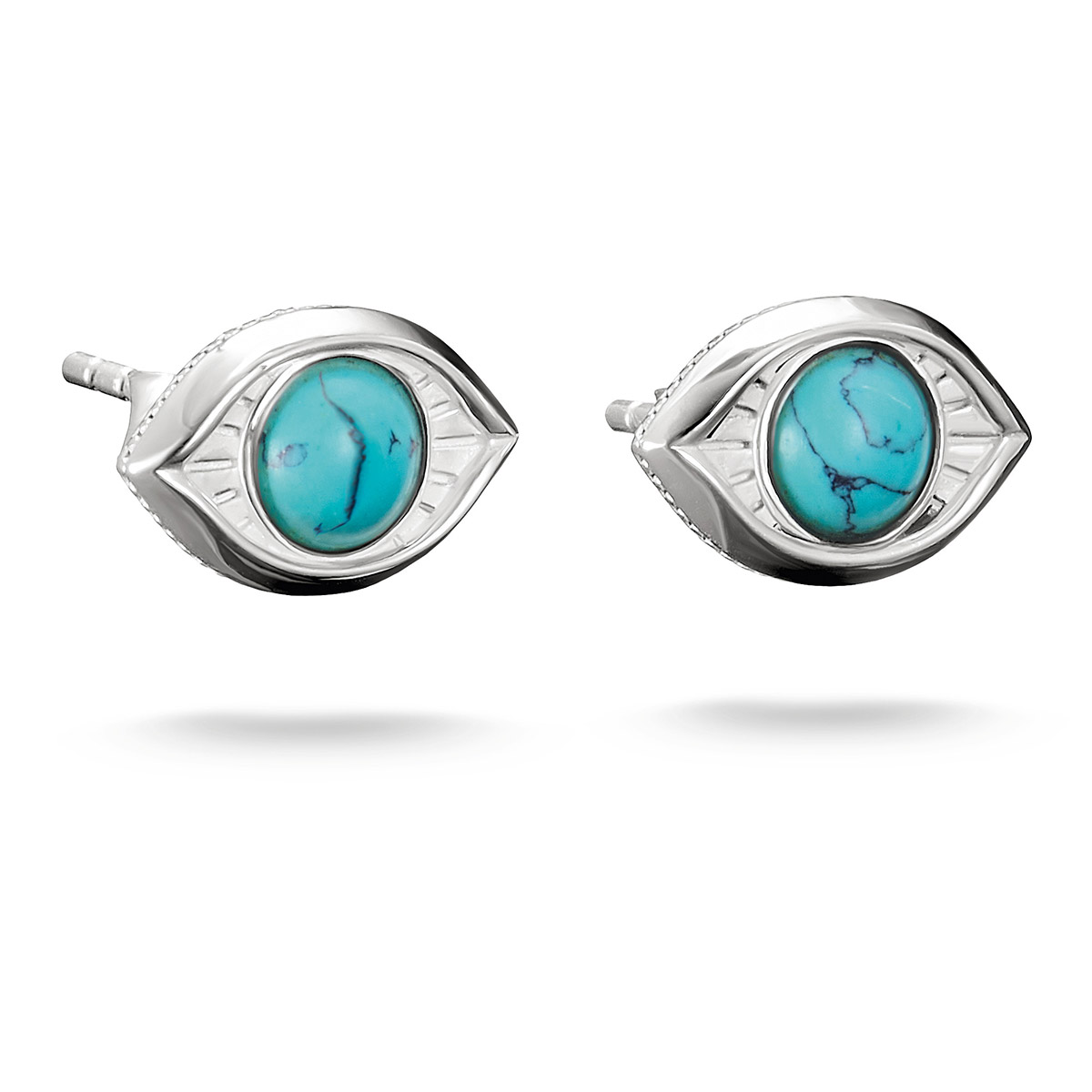 Thomas Sabo ELYNDRA turkoosit hopeakorvakorut 7 mm H2343-404-17