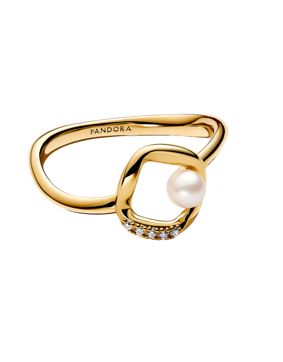 Pandora Essence kullattu helmisormus 163831C01