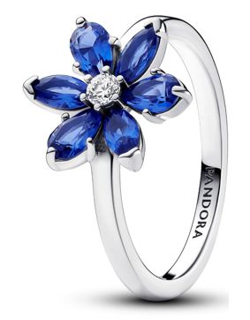 Pandora Timeless kukka hopeasormus kirkkailla kivillä 193000C01