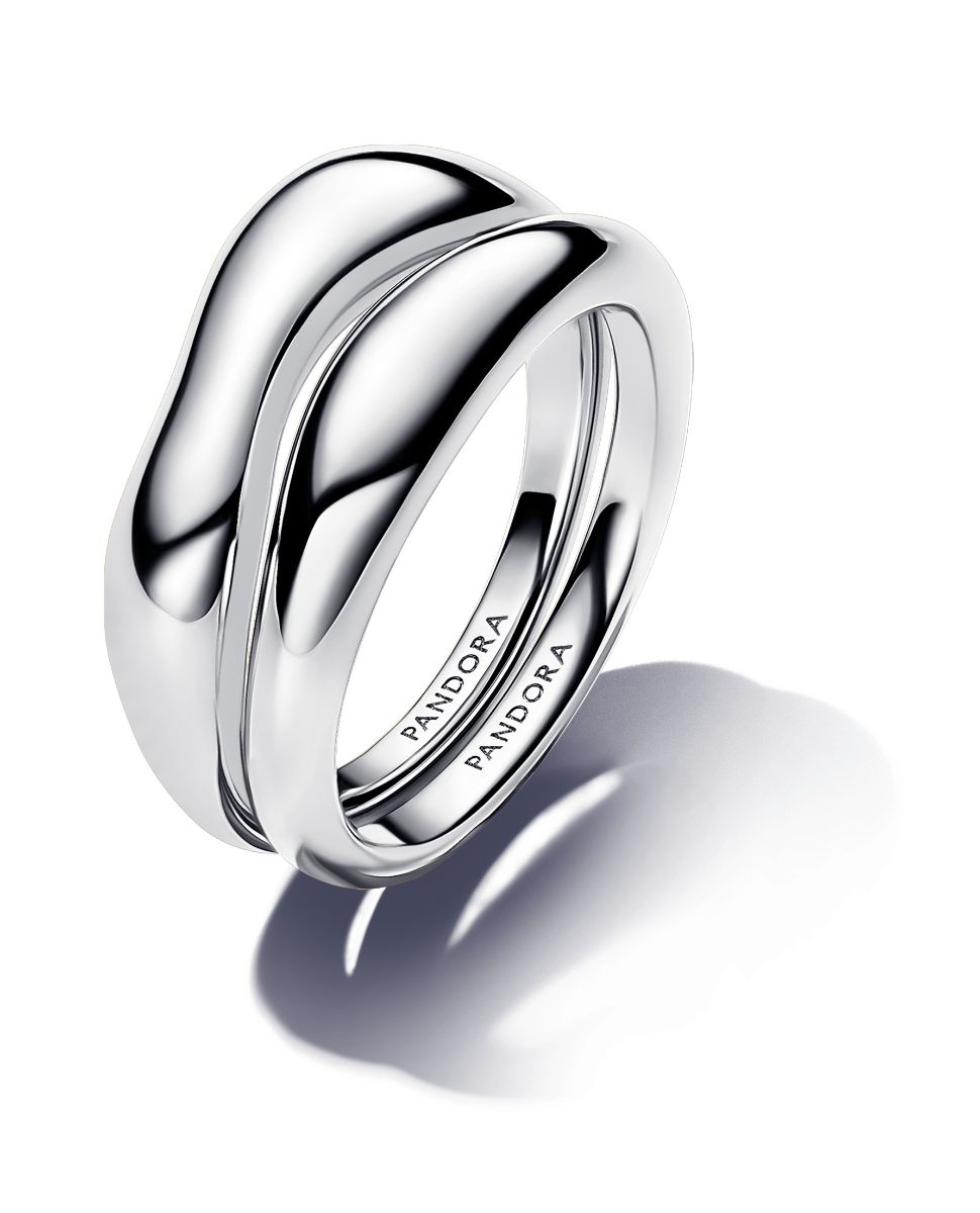 Pandora Essence hopeasormuspari aaltoileva 193264C00