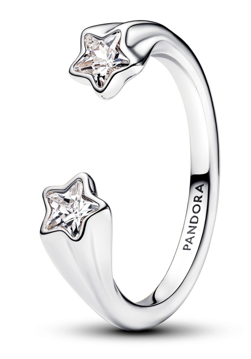 Pandora Moments Tähdenlento hopeasormus 193582C01
