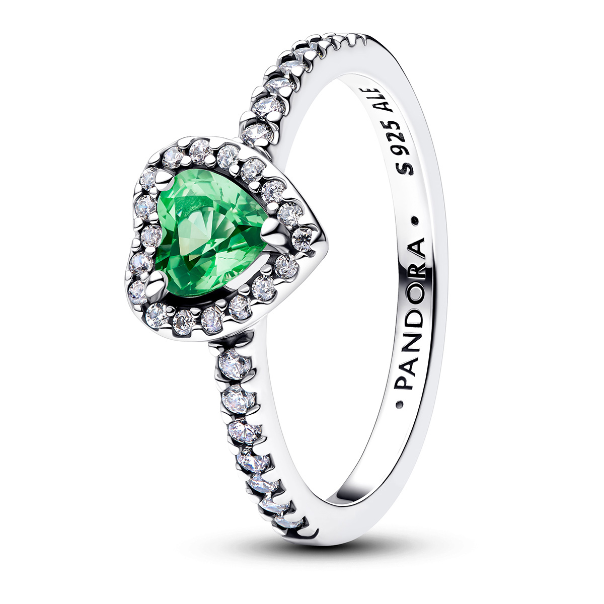 Pandora Timeless Elevated Mint Green Heart sormus 198421C08