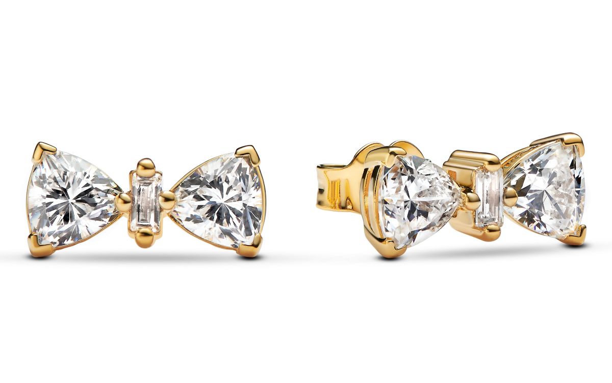 Pandora Timeless kullatut rusetti korvakorut 263507C01