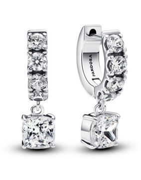 Pandora Timeless hopea korvakorut kirkas cz 293547C01