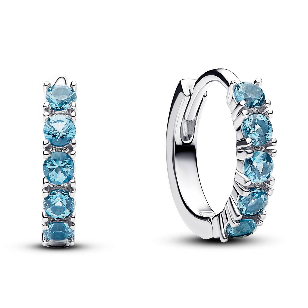 Pandora Timeless hopeakorvakorut siniset 293849C01