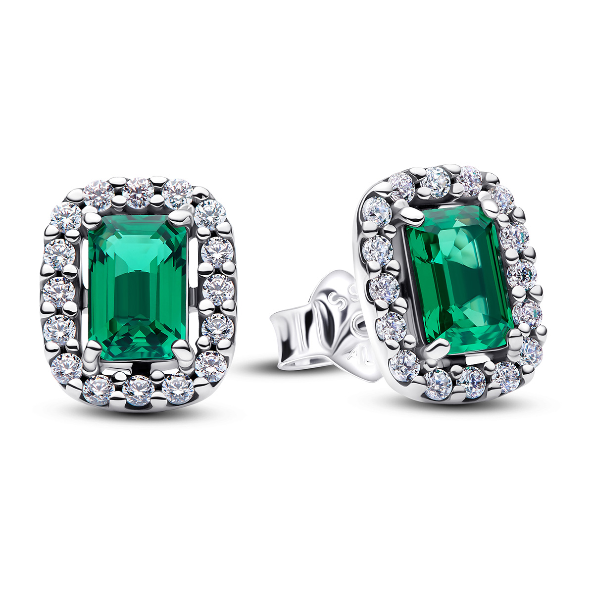 Pandora Timeless suorakulmaiset korvakorut hopea 294501C01