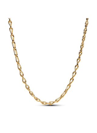 Pandora Moments Infinity Chain Necklace 14k Gold-plated kaulakoru 363052C00-50