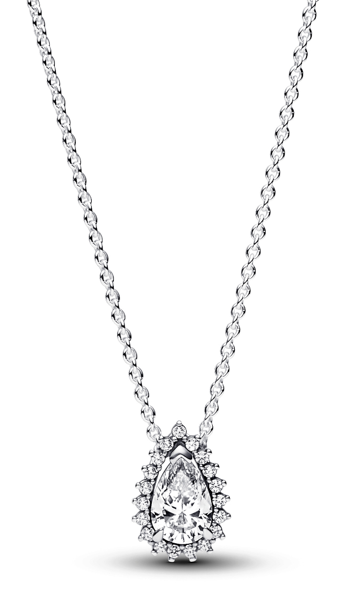 Pandora Timeless hopeinen halo kaulakoru 392832C01-45