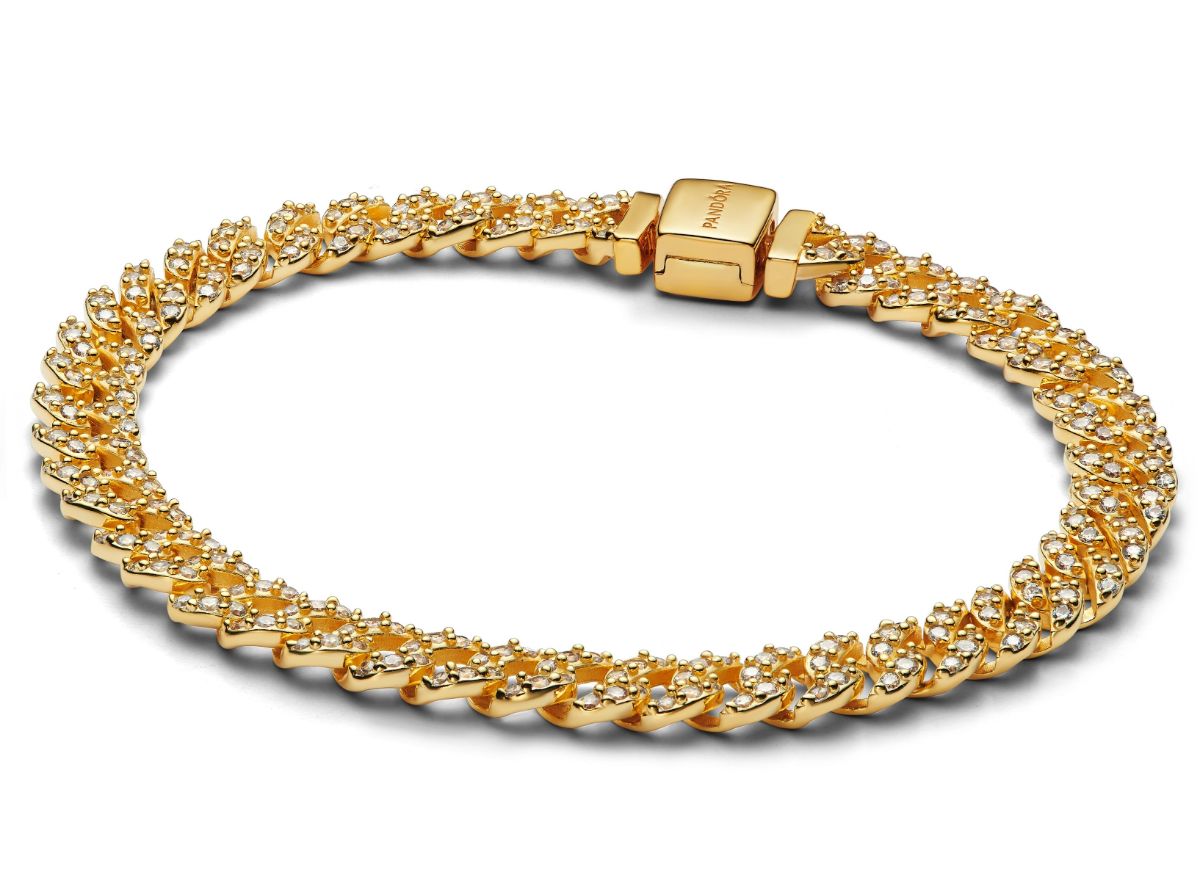 Pandora Timeless Cuban panssari rannekoru kullattu 563008C01-20