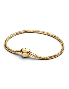 Pandora Moments sydänlukollinen käärmeketjurannekoru 564236C00