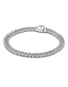 Pandora Timeless hopeinen pavé-rannekoru 593008C01