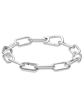 Pandora Me hopeinen ketjurannekoru 599588C00