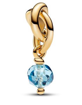 Pandora Moments kullattu hela vaaleansininen onnenkivi 763462C03