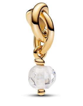 Pandora Moments kullattu hela kirkas zirkonia onnenkivi 763462C04