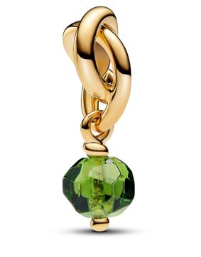 Pandora Moments kullattu hela metsänvihreä onnenkivi 763462C08