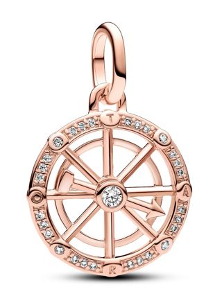 Pandora ME Wheel of Fortune Medallion Charm 14k Rose gold-plated hela 783063C01